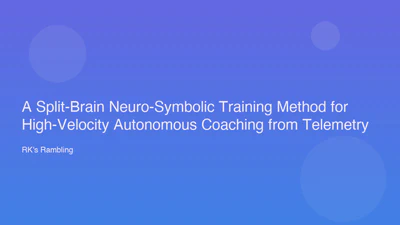A Split‑Brain Neuro‑Symbolic Training Method for High‑Velocity Autonomous Coaching from Telemetry featured image