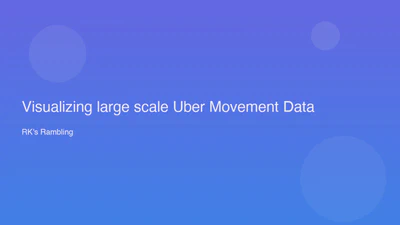 Visualizing large scale Uber Movement Data featured image