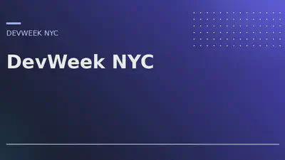 DevWeek NYC featured image