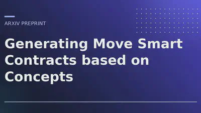 Generating Move Smart Contracts based on Concepts featured image